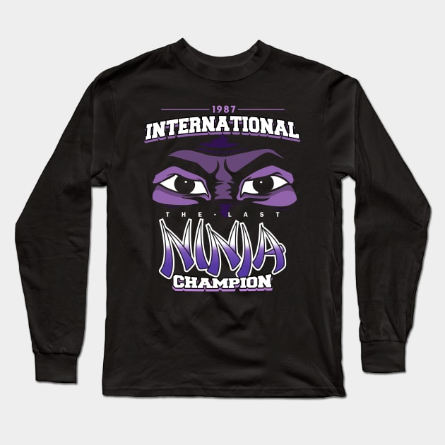 International Last Ninja Champion Long Sleeve T-Shirt by kickpunch